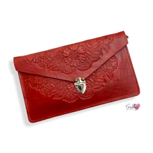 Load image into Gallery viewer, Red Leather Clutch
