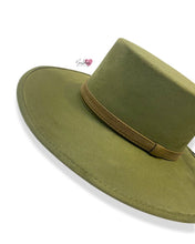 Load image into Gallery viewer, Olive Green (Boater) Sombrero
