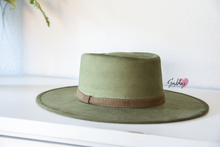 Load image into Gallery viewer, Olive Green (Gambler) Sombrero
