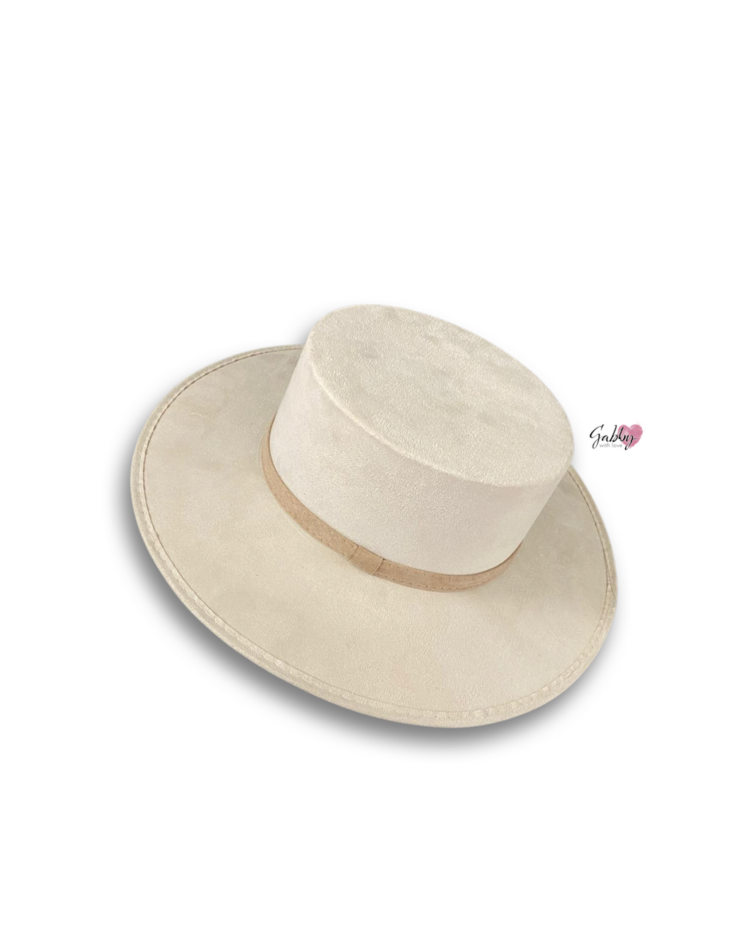 Pearl White (Boater) Sombrero
