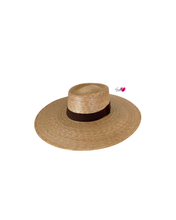 Load image into Gallery viewer, Palma Quemada -Boater (wide brim 5”)
